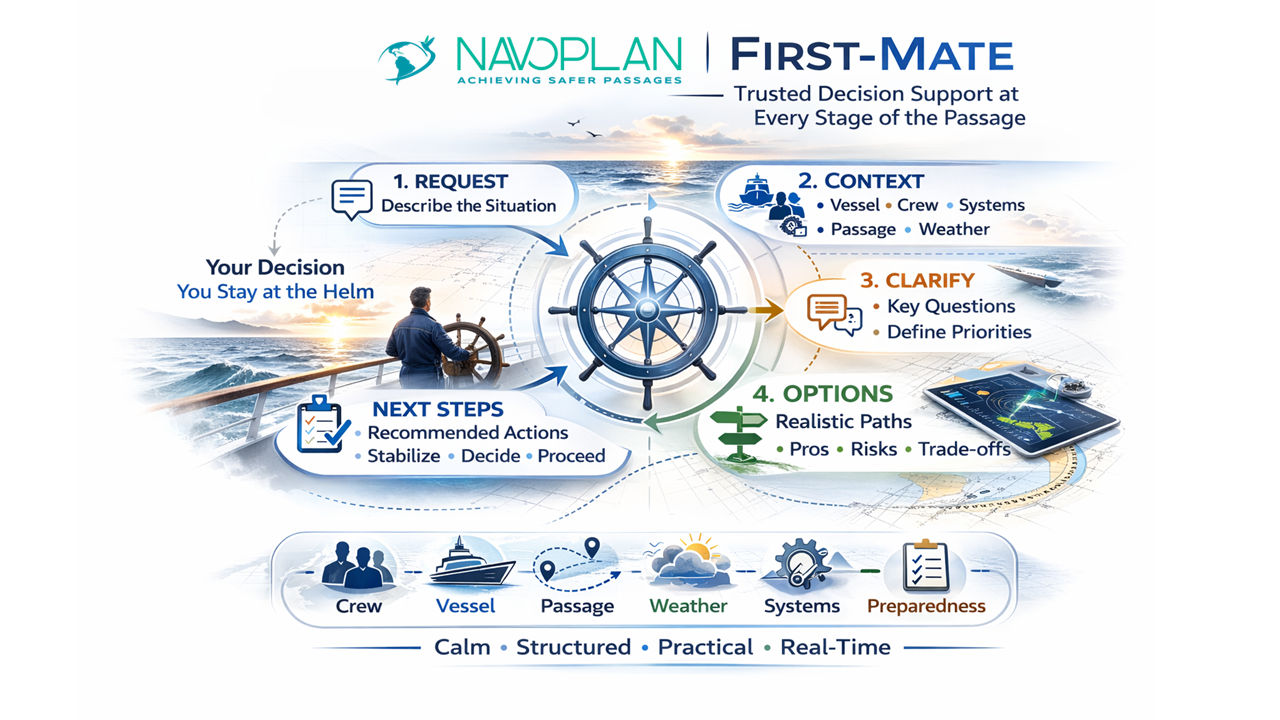 NAVOPLAN First Mate decision framework graphic